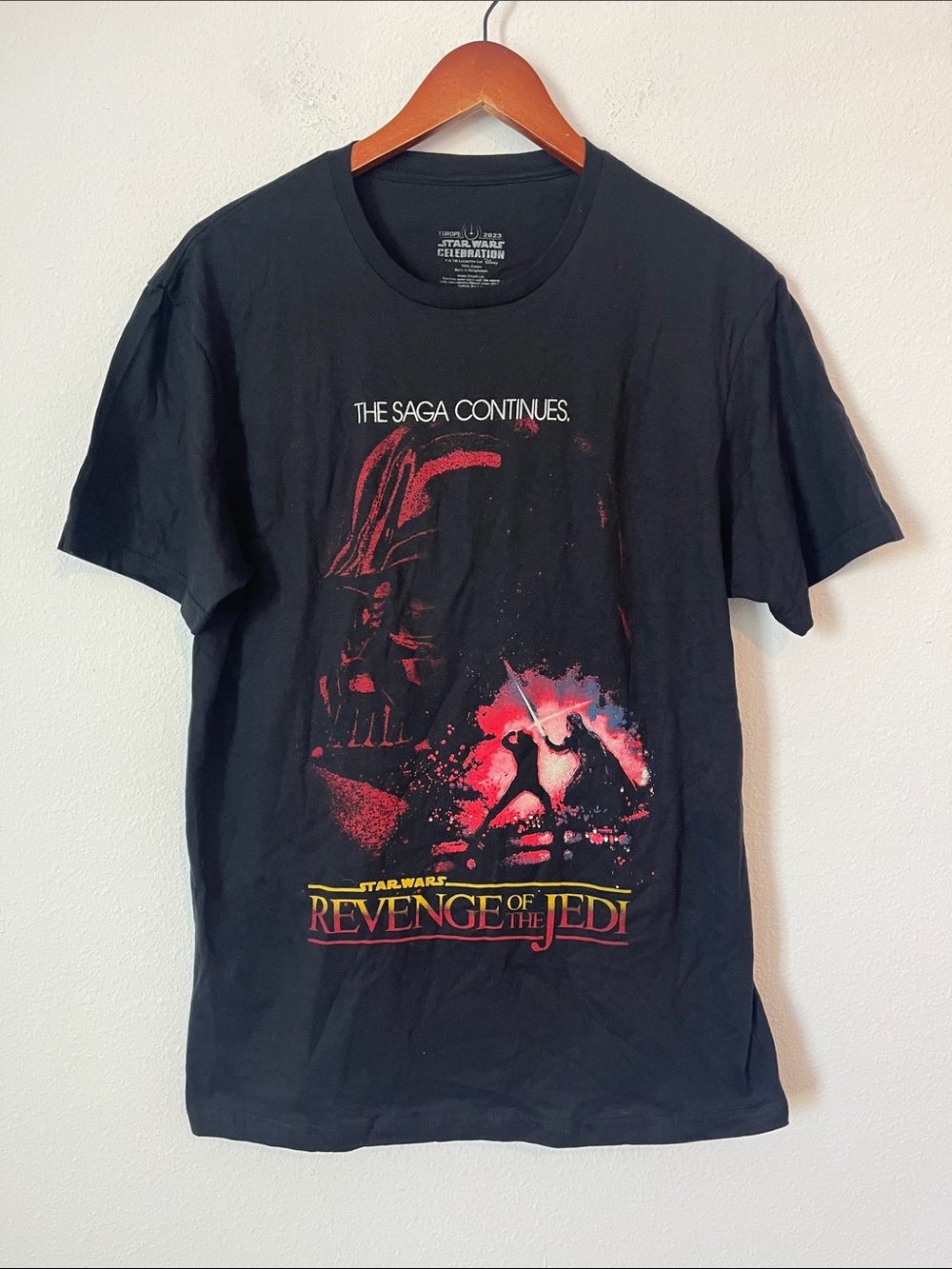 Star Wars Revenge of the Jedi Star Wars Celebration Black Graphic T-Shirt